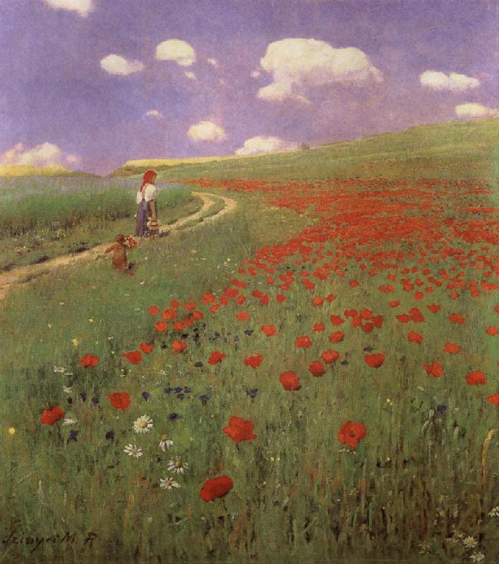 Merse, Pal Szinyei A Field of Poppies